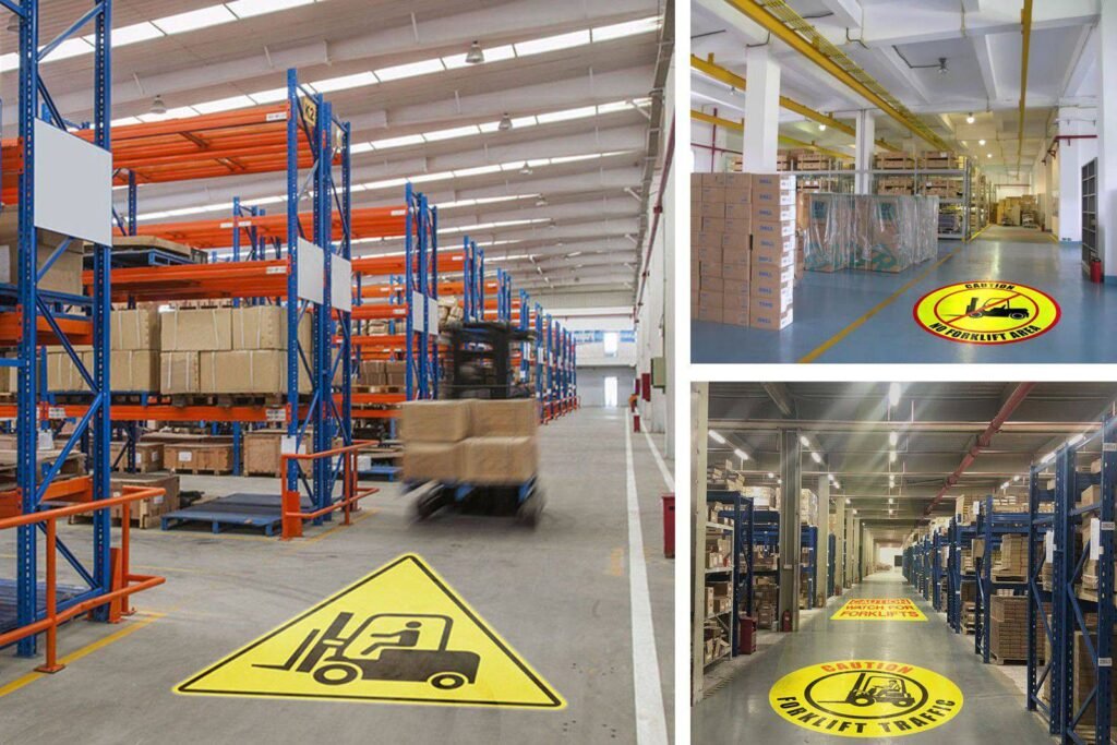 Biển cảnh báo an toàn kệ pallet