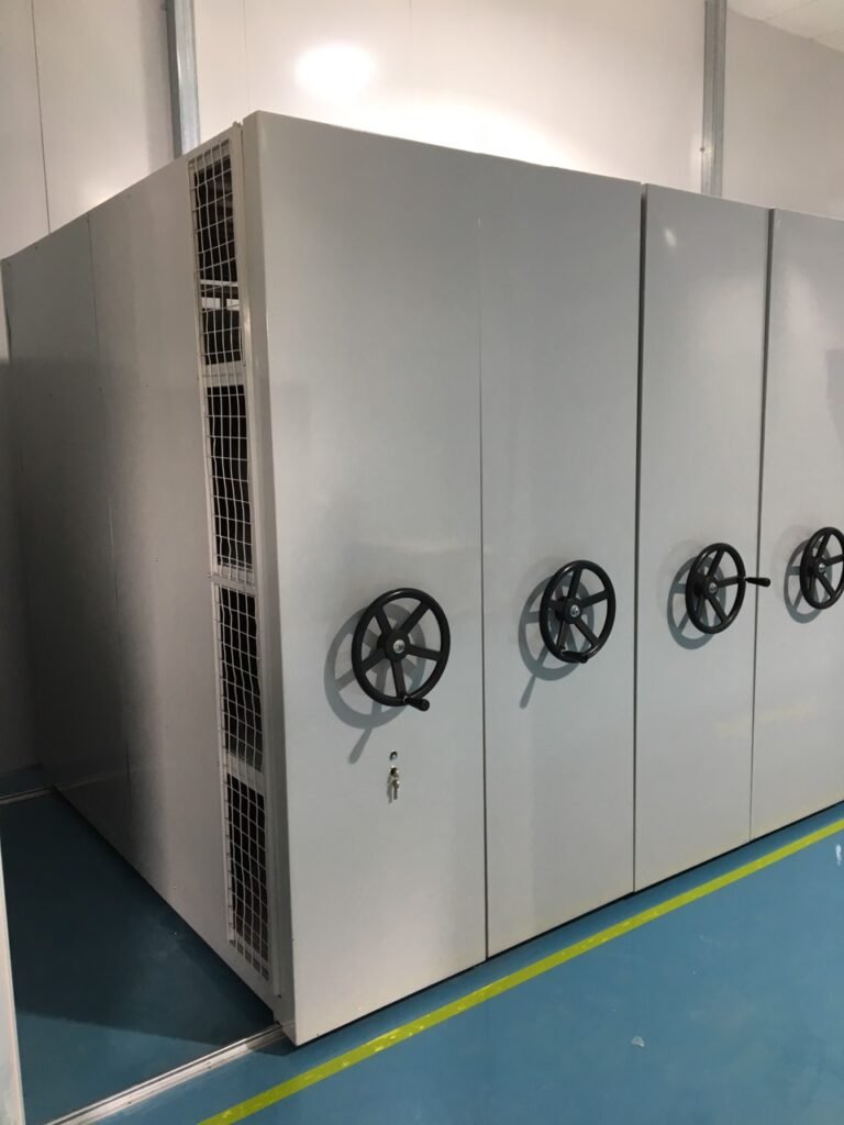 Kệ di động phương án mật độ cao khi mặt bằng đắt Kệ di động phương án mật độ cao khi mặt bằng đắt