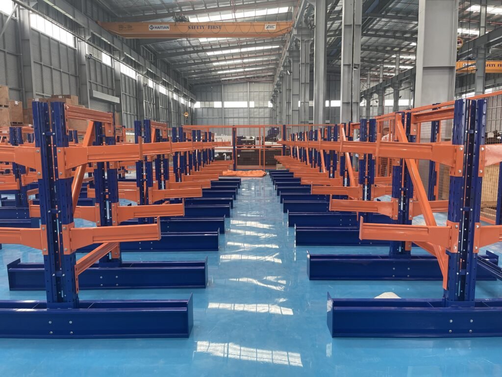 Kệ tay đỡ cantilever cho vật tư dài
